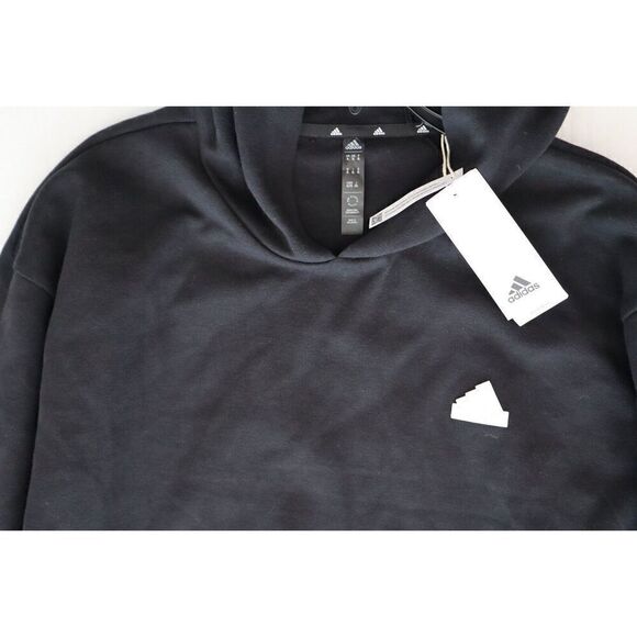 adidas IC6710 Men's Sz XL Black/White 3-Stripe Sweatpants & L/S Hoodie - Picture 5 of 16